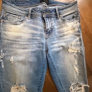 Buckle Black Fit No.53 Ankle Skinny Distressed Jean Sz 27